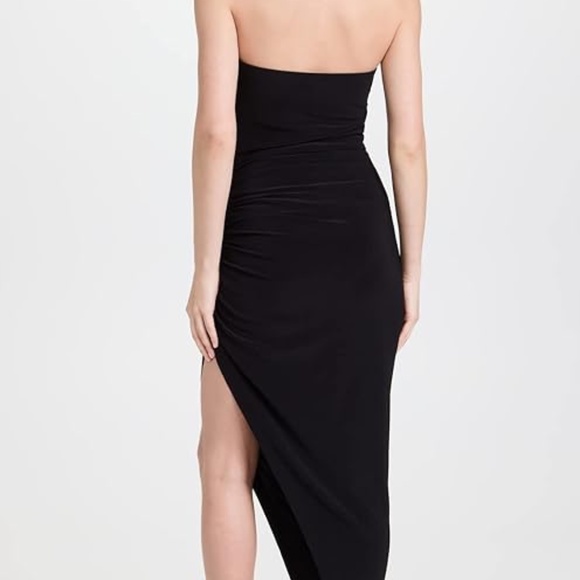 Norma Kamali Strapless Side Drape Gown - Picture 3 of 5